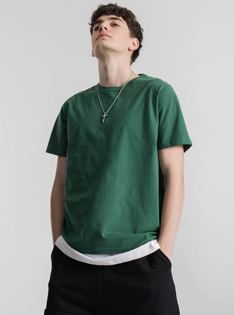 200g-combed-cotton-unisex-t-shirt-dark-green-loliday-net-1