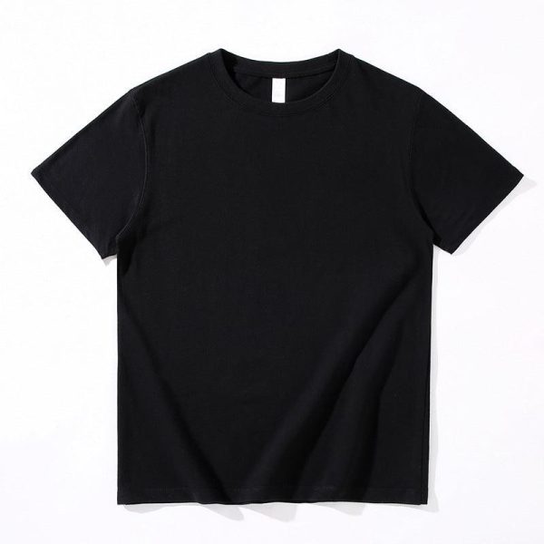 270g Combed Cotton Unisex T-Shirt-Black