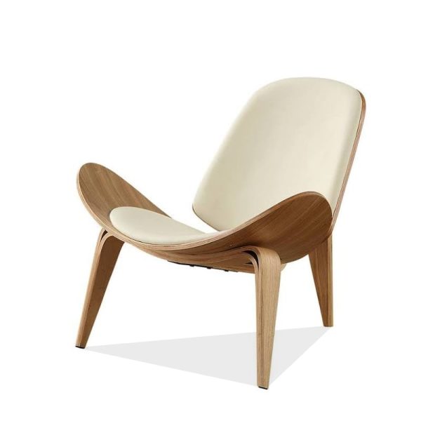 MP Shell Chair - Classic Lounge Chair | Reading Chair in Leather
