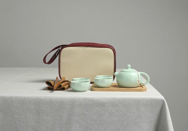 Portable Ceramic Kung Fu Tea Set